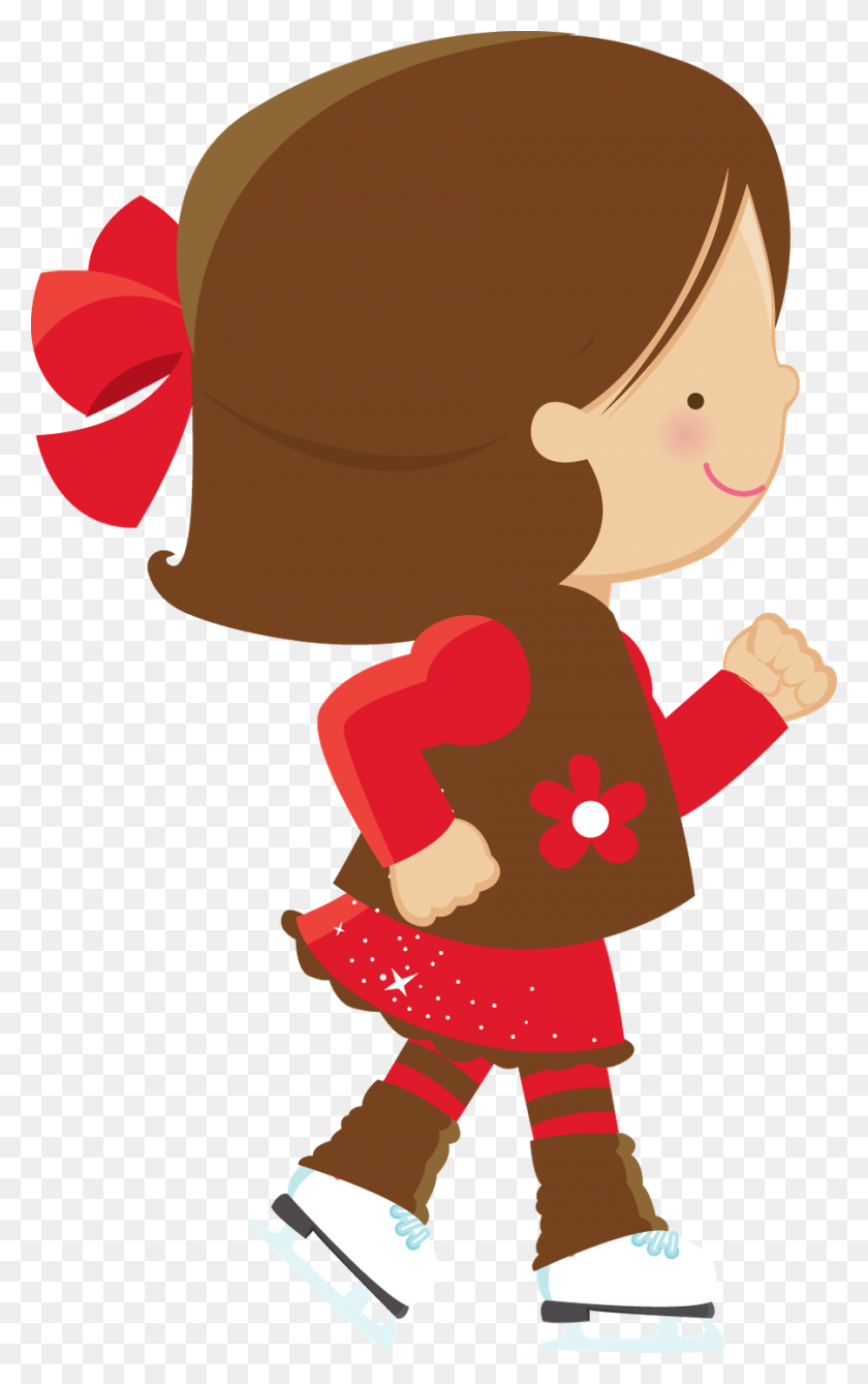 900x1476 Chica Clipart Navidad - Red Hat Ladies Clipart