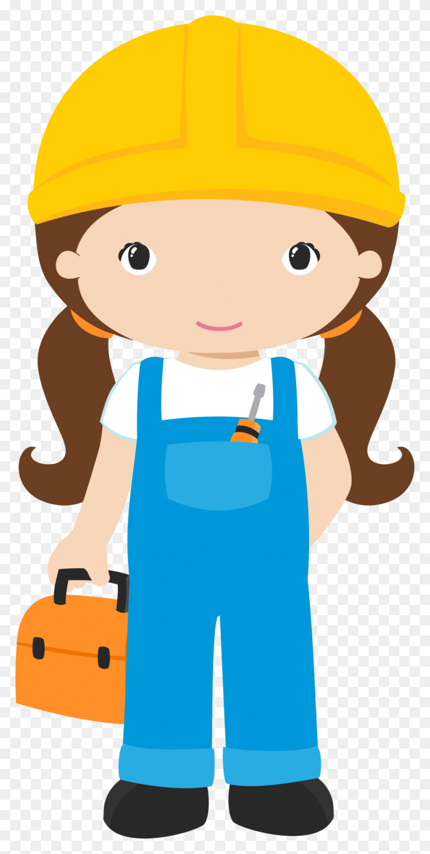 932x1920 Girl Clipart Construction Worker - Tour Guide Clipart