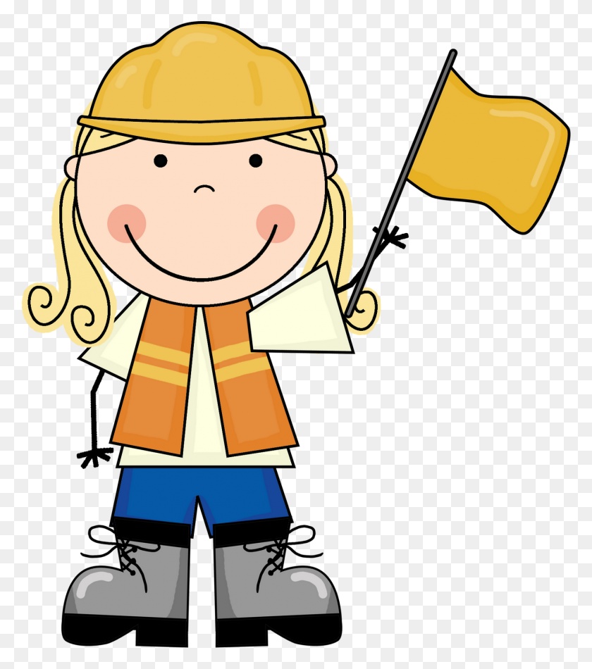 1401x1600 Girl Clipart Construction Worker - Construction Man Clipart