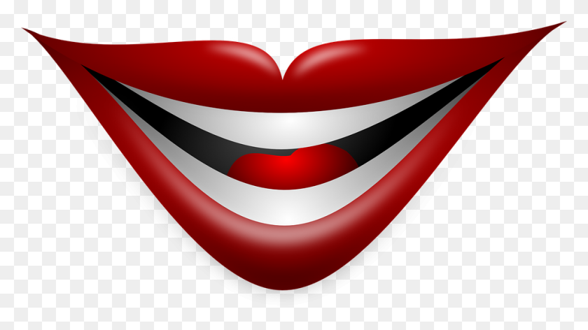 960x508 Girl Clipart Lip - Red Lips PNG