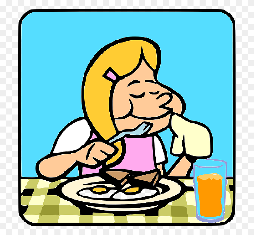 719x720 Girl Clipart Lunch - Lunch With Teacher Clipart