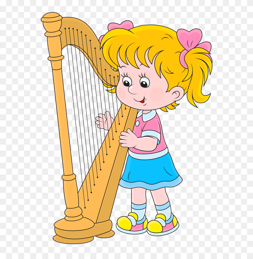 611x800 Girl Clipart Piano - Girl Playing Piano Clipart