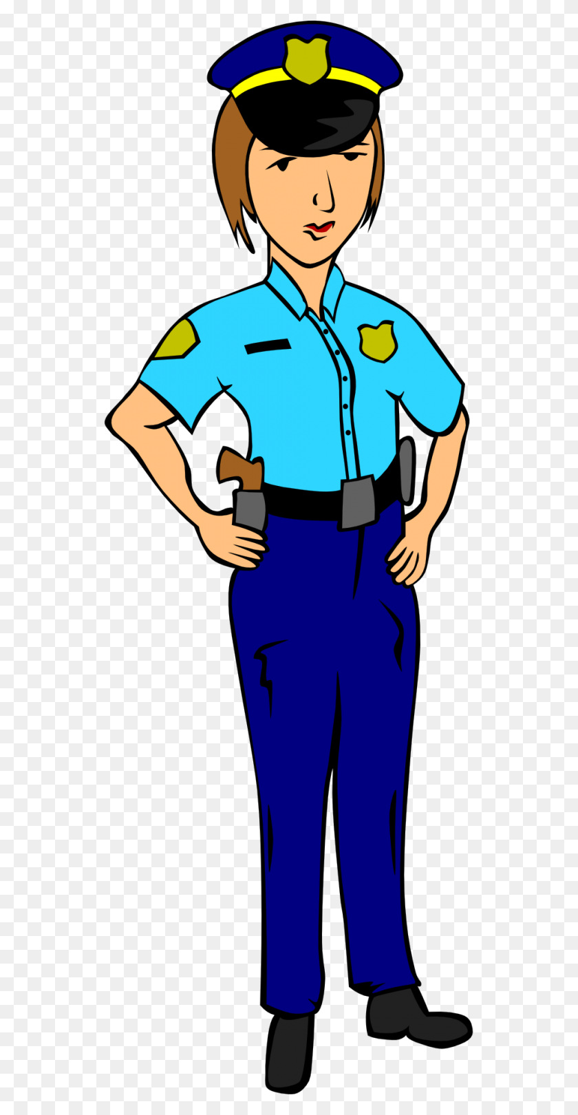 960x1920 Girl Clipart Police - Cop PNG