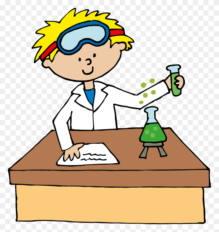 830x884 Girl Clipart Scientist - Girl Looking In Mirror Clipart