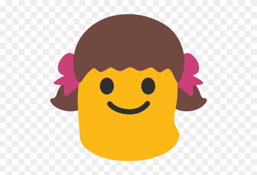 512x512 Girl Emoji Для Facebook, Идентификатор Электронной Почты Sms - Girl Emoji Png