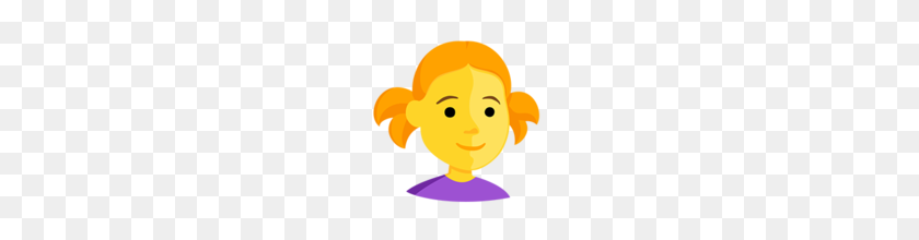 160x160 Girl Emoji On Messenger - Girl Emoji PNG