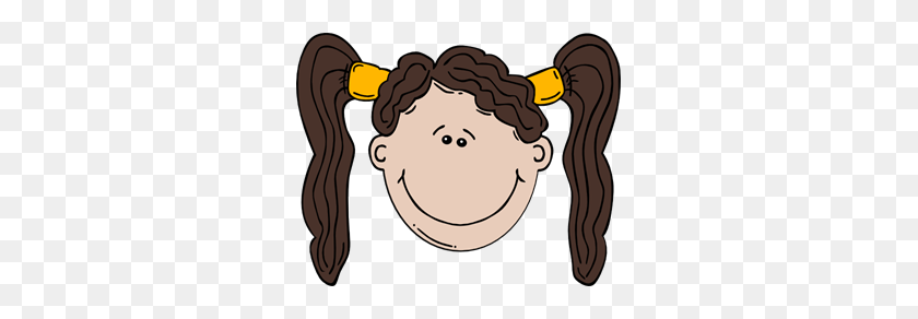 297x232 Girl Face Cartoon Clipart Png For Web - Girl Face PNG
