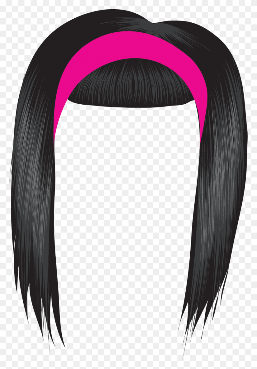 830x1220 Girl Face With Beautiful Hair Clip Art Clipart Winging - Straight Face Clipart