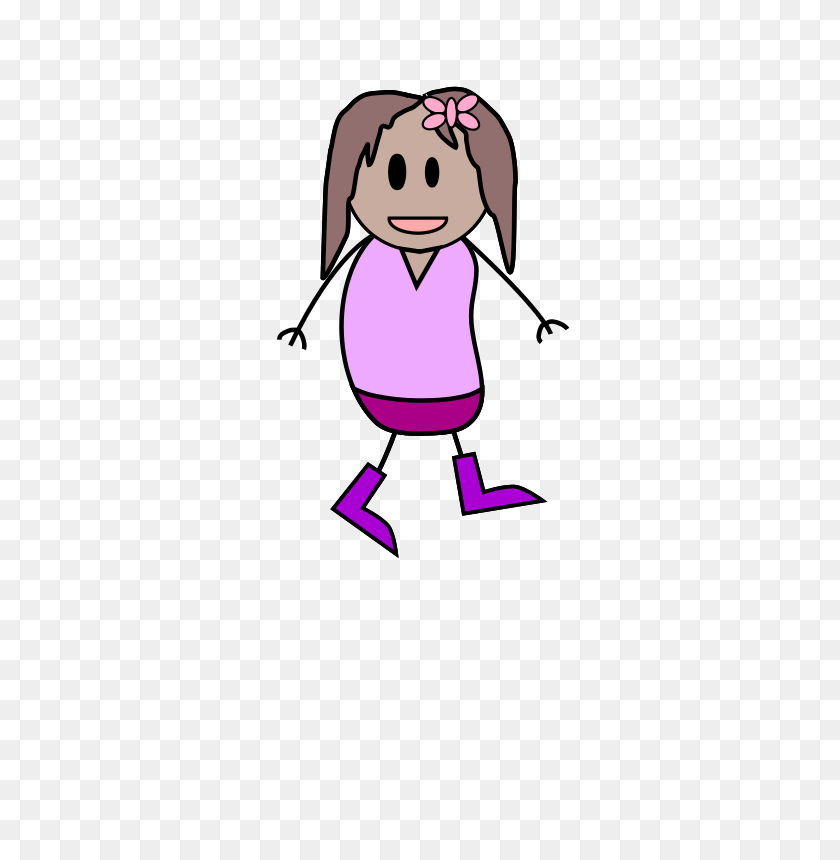 566x800 Girl Free Stock Clipart - Girl Studying Clipart