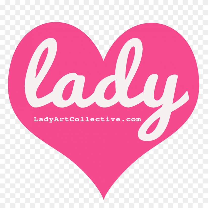 1000x1000 Girl Gang Media Package Lady Art Collective - Pink Heart PNG