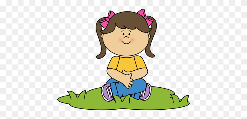 450x346 Girl Grass Clipart, Explore Pictures - Barefoot Clipart