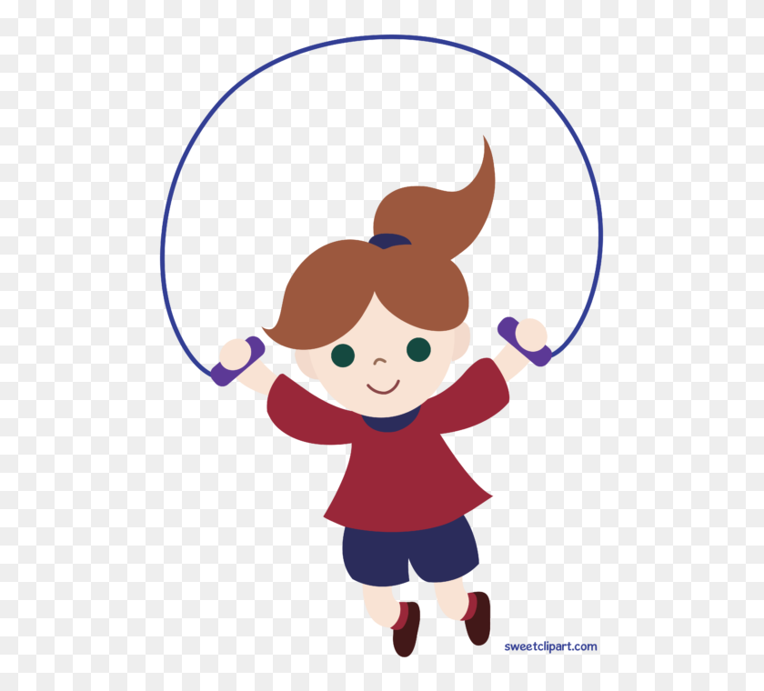 503x700 Girl Jumping Rope Clip Art - Seasons Clipart