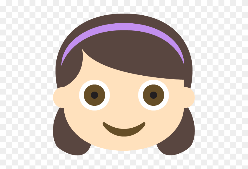512x512 Girl Light Skin Tone Emoji Emoticon Vector Icon Free Download - Girl Emoji Clipart