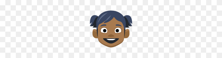 160x160 Girl Medium Dark Skin Tone Emoji On Facebook - Girl Emoji PNG