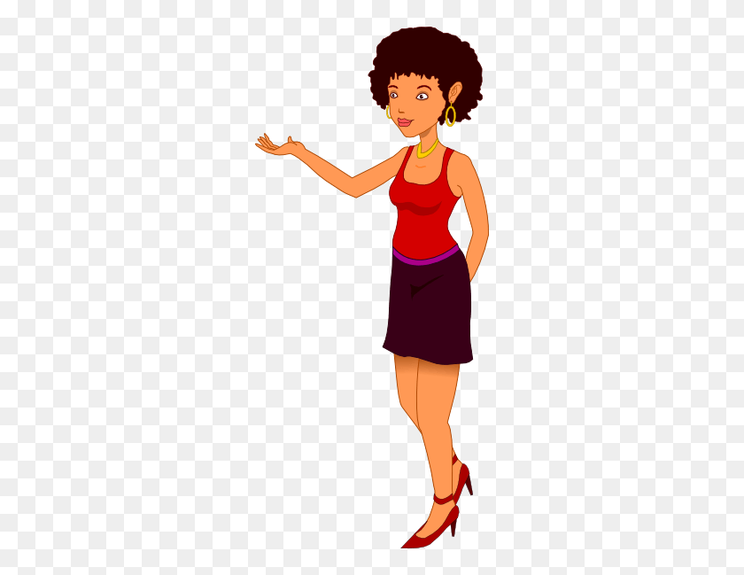 264x589 Girl Person Cliparts - Tall Person Clipart