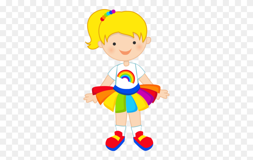 286x471 Girl Rainbow Cliparts Free Download Clip Art - Girl Studying Clipart