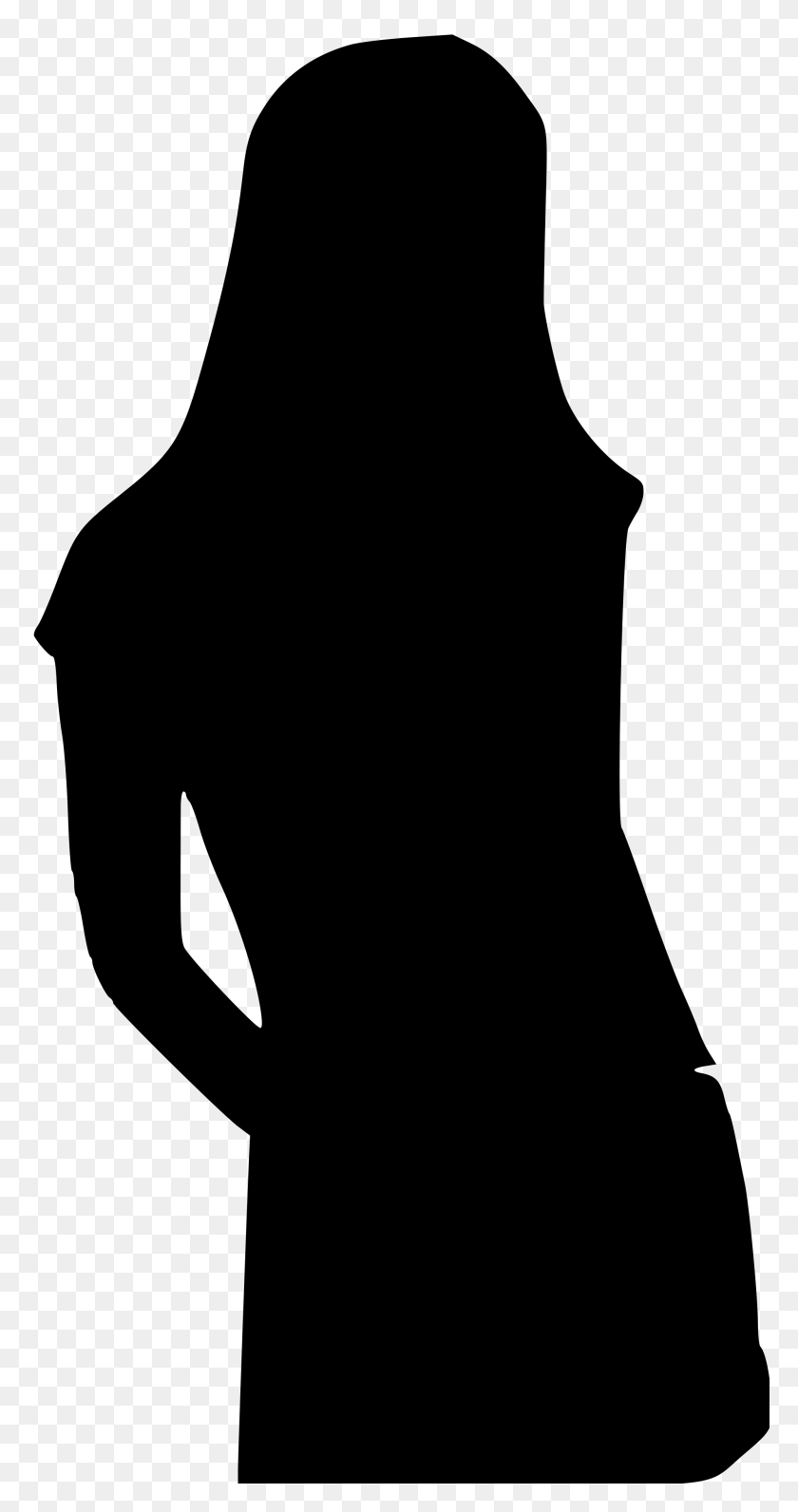 2000x3930 Girl Silhouette - Girl Silhouette PNG