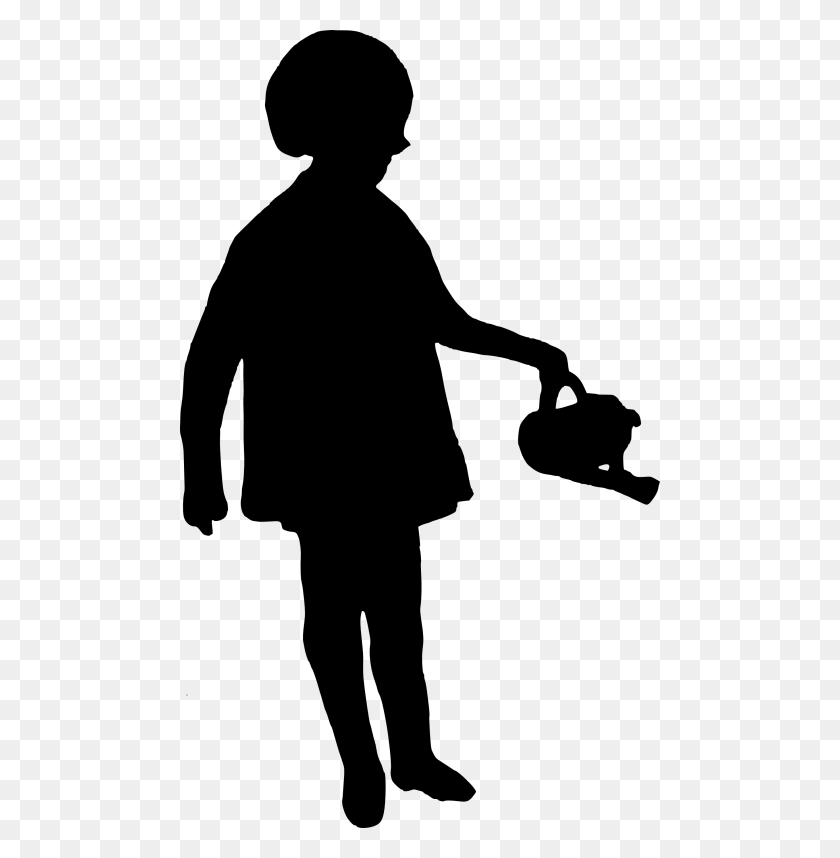 480x798 Girl Silhouette Png - Child Silhouette PNG