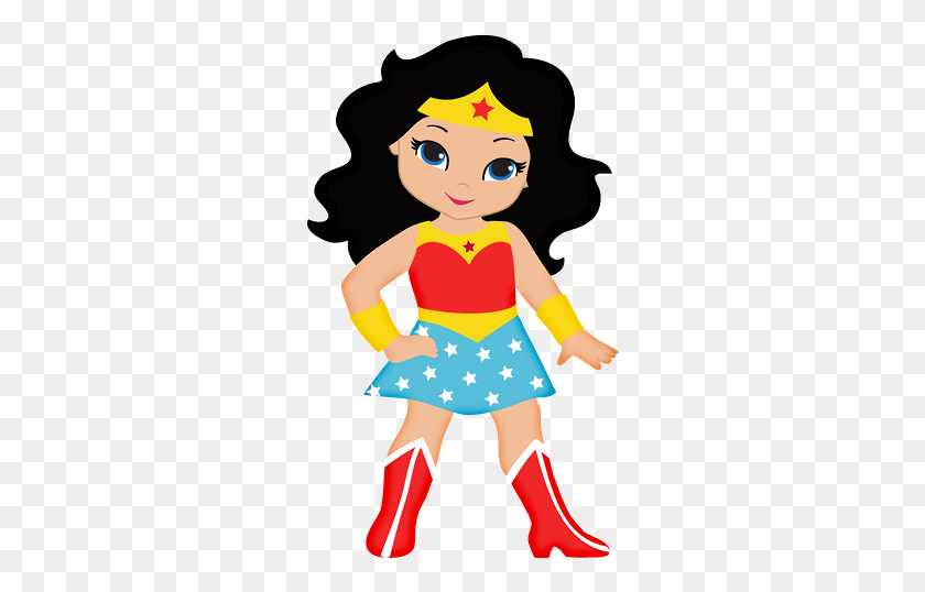 286x478 Girl Superheroes Clipart - Superheroes PNG