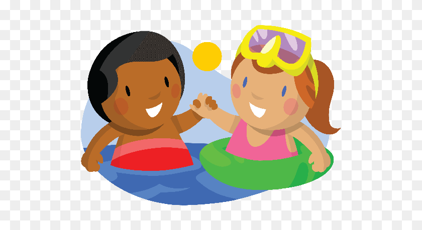 575x399 Девушка Плавание Клипарты Скачать Бесплатно Картинки - Мальчик И Девочка Клипарт