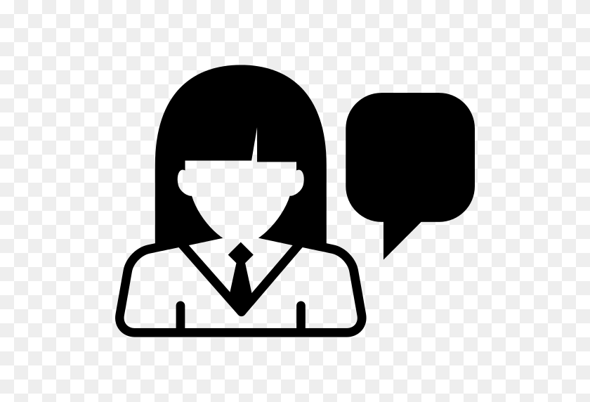 512x512 Girl Talking Png Icon - Talking PNG