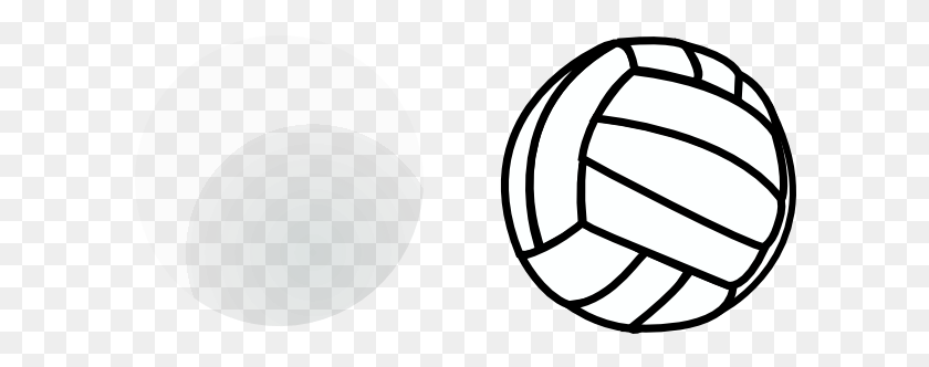 600x272 Girl Volleyball Player Clip Art - Volleyball Player Clipart Black And White