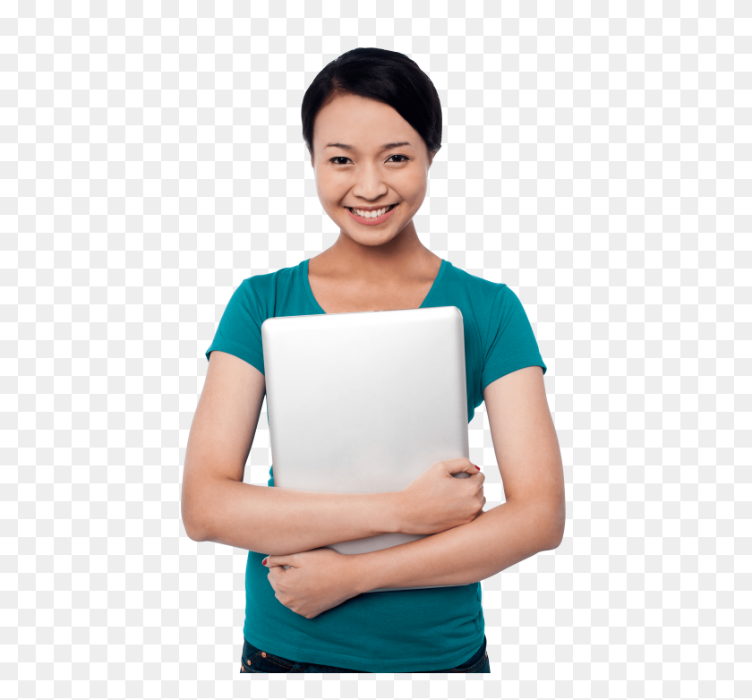 480x722 Girl With Laptop Png - Girl Sitting PNG