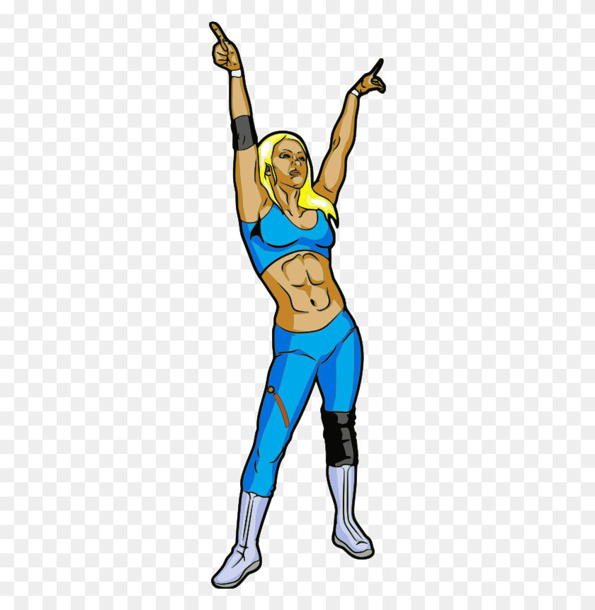 250x800 Girl Wrestling Cliparts - Wrestling Shoes Clipart
