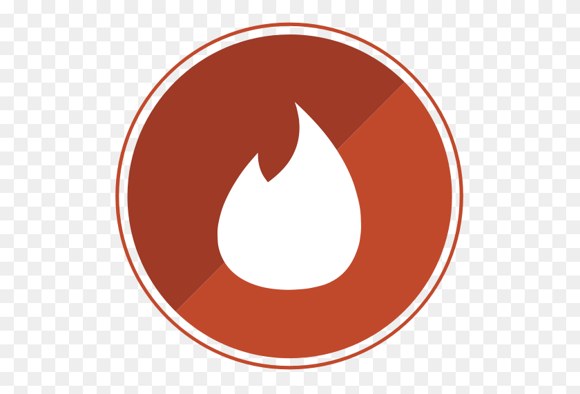 512x512 Chicas, Hot, Social, Tinder Icon - Tinder Logo Png