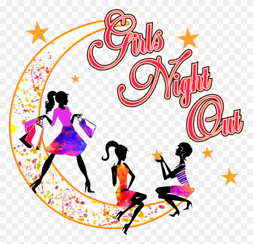 834x800 Girls Night Out - Girls Night Out Клипарт