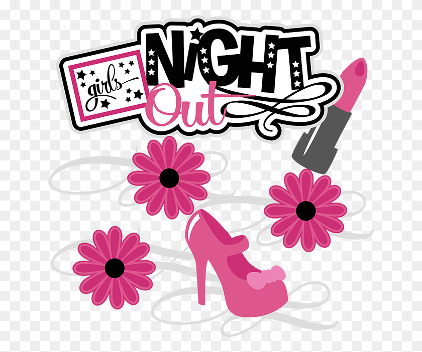 648x642 Girls Night Out Scrapbook Collection Girls Night Scrapbook - Girls Night Clipart