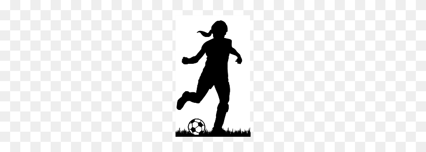 310x240 Girls Soccer Silhouette Free Transparent Images With Cliparts - Girl Soccer Player Clipart