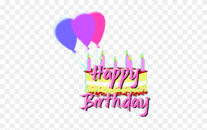 435x466 Girly Happy Birthday Clipart Free Clipart - Happy Birthday Glitter Clip Art