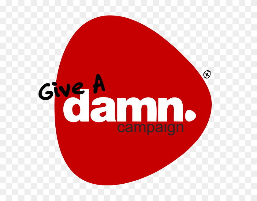 600x600 Give A Damn Campaign Logo - Damn PNG
