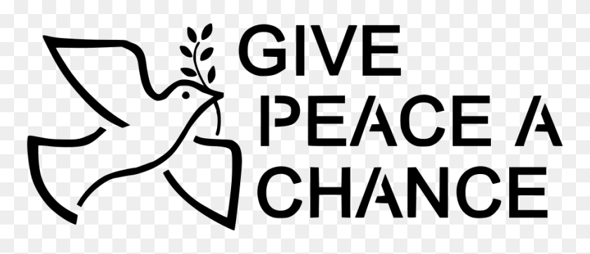 900x349 Give Peace A Chance Png Clip Arts For Web - Colt Clipart