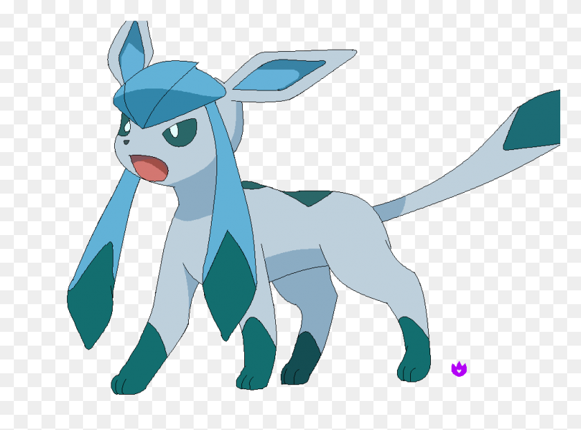 992x716 Glaceon Template Coloured - Glaceon PNG