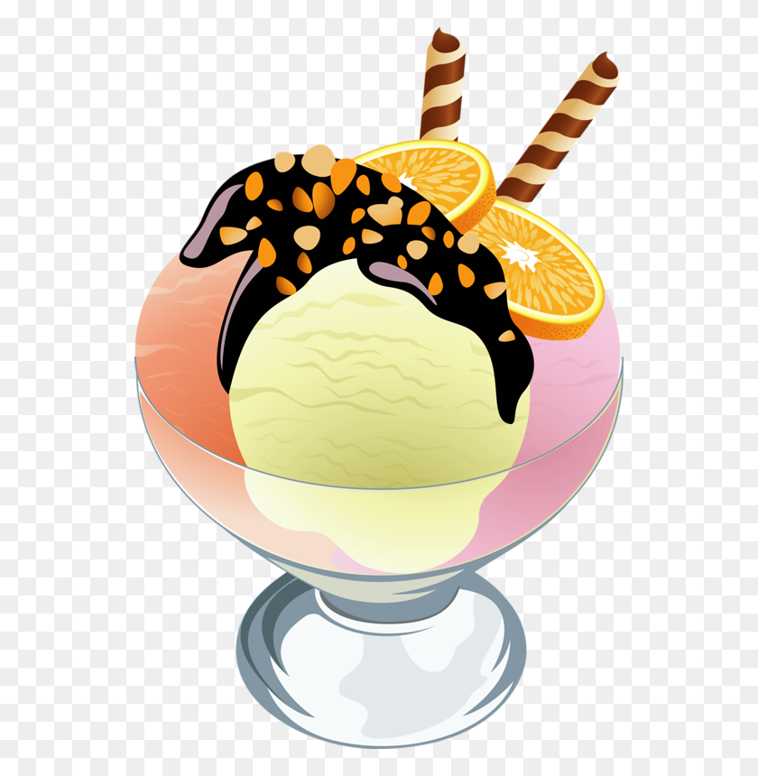 542x800 Glaces Ice Cream Клипарт Мороженое, Лед - Акварельный Торт Клипарт