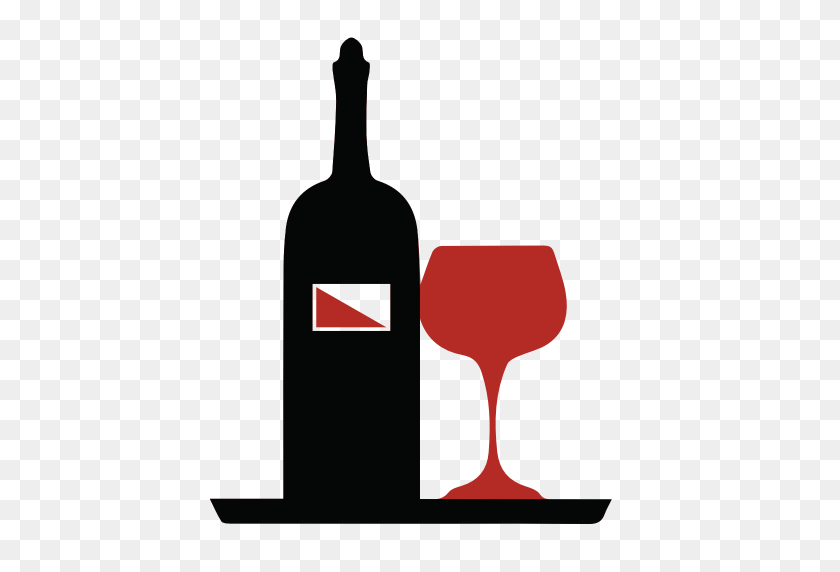 512x512 Glass And Bottle Of Wine Icon - Wine Icon PNG