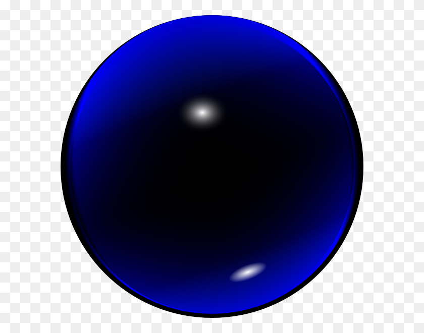 600x600 Glass Blue Ball Clip Art - Crystal Ball Clipart