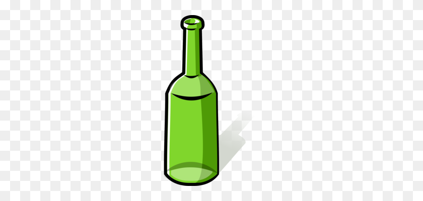 191x340 Стеклянная Бутылка Видео Вино - Стеклянная Банка Клипарт