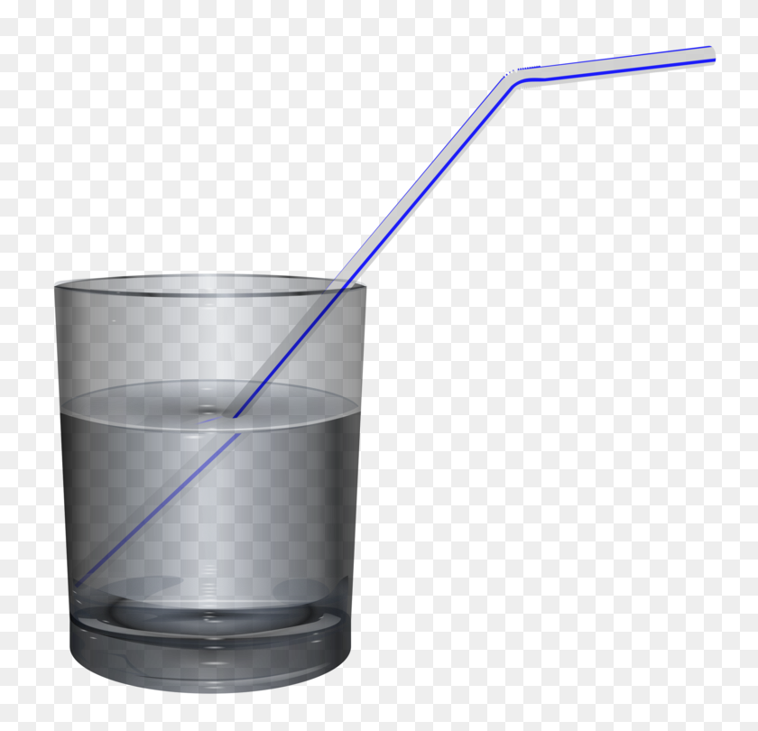 774x750 Glass Drinking Straw Water Cup - Straw Clipart
