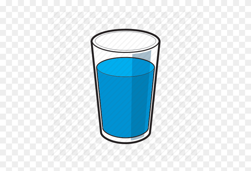 512x512 Glass, Glass Of Water, Water, Water Glass Icon - Water Icon PNG
