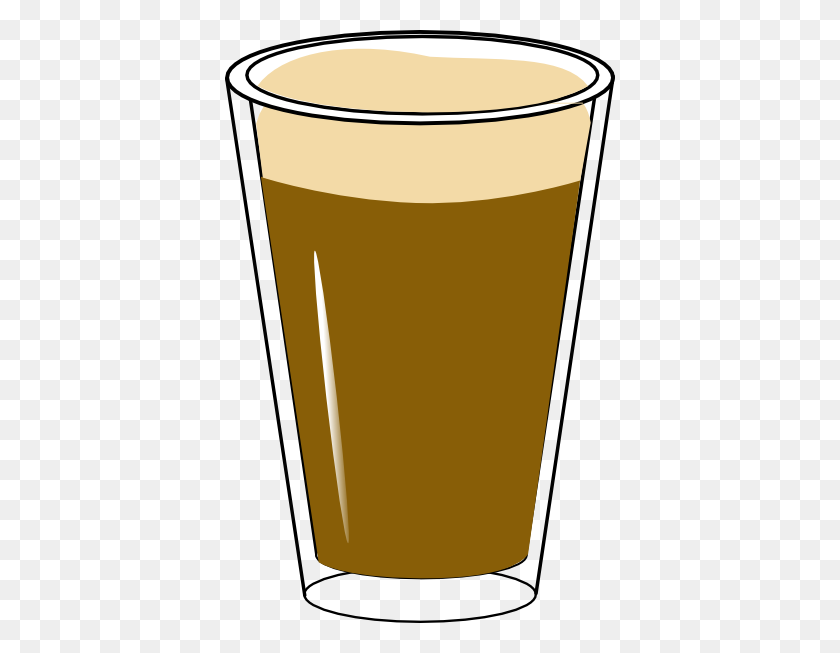 390x593 Glass Of Beer Clip Art - Beer Glass Clipart