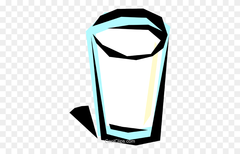353x480 Glass Of Milk Royalty Free Vector Clip Art Illustration - Glass Of Milk Clipart