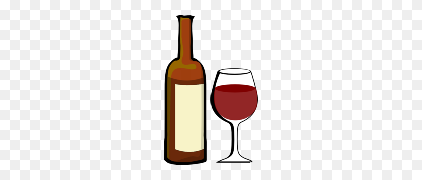 186x300 Glass Of Wine With Wine Bottle Clip Art - Wine Bottle Clip Art Free