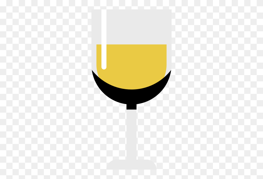 512x512 Бокал Белого Вина, Чашка, Значок Напитка С Png И Векторным Форматом - Белое Вино Png