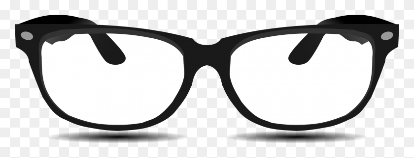 2400x807 Glasses - Sunglasses Clipart Black And White