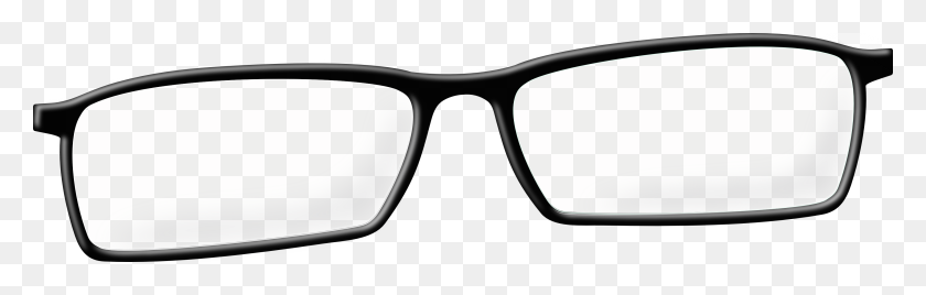 3333x891 Glasses Clip Art - Black Glasses PNG