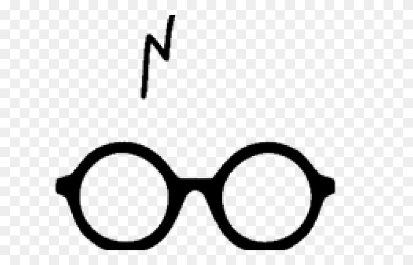 640x480 Glasses Clipart Harry Potter - Harry Potter Black And White Clipart