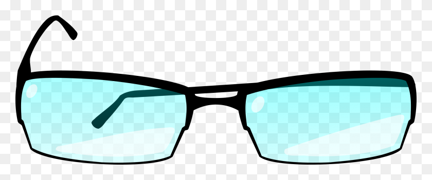2400x898 Glasses Drawing Goggles Clip Art - Hipster Glasses Clipart